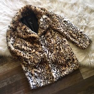 FOREVER 21 leopard 🐆 fur coat